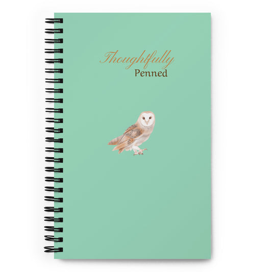 Thoughtfully Planned Owl Spiral notebook